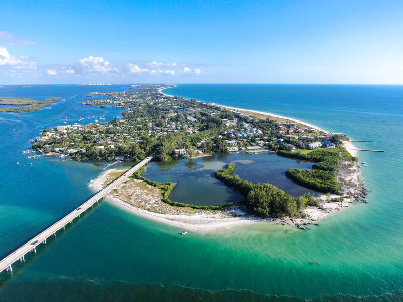 image of aerial view of Longboat Key